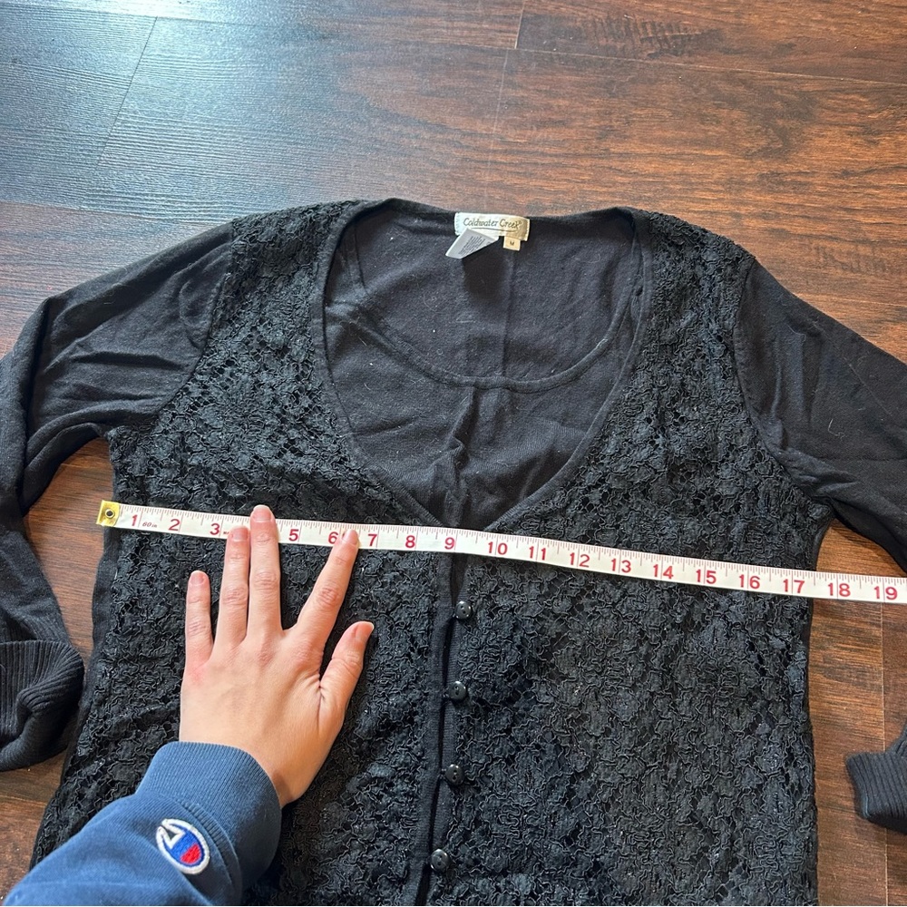 [Coldwater Creek] BOGO $1 Lace Layered Top - Picture 3 of 5